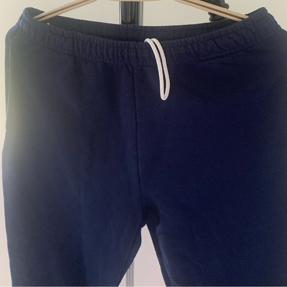 NAVY COTTON SWEATPANTS - Picture 2 of 5